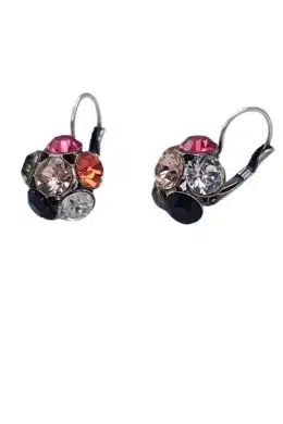 Nell by La Vie Hanging Flower Earriing Swarovski NBL-1012