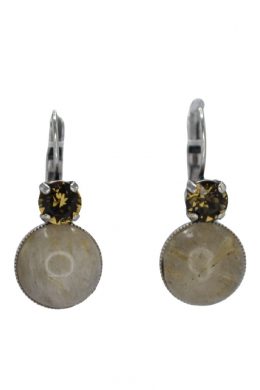 By Nell Earring Cabuchon Maansteen NBL-1126