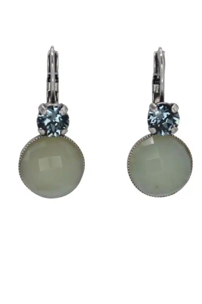 By Nell Earring Cabuchon Jade NBL-1203