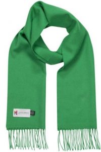 John Hanly Merino Luxury Wool Scarf Emerald Green