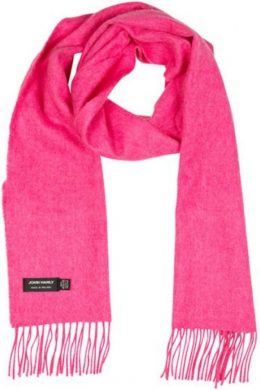 John Hanly Merino Luxury Wool Scarf Pink