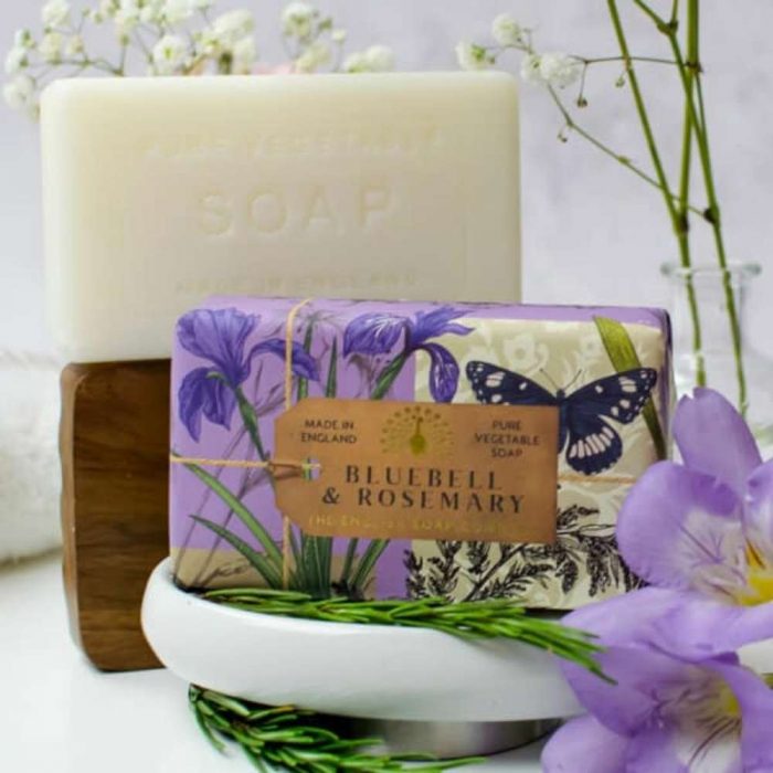 The English Soap Company Anniversary Bluebell and Rosemary Soap