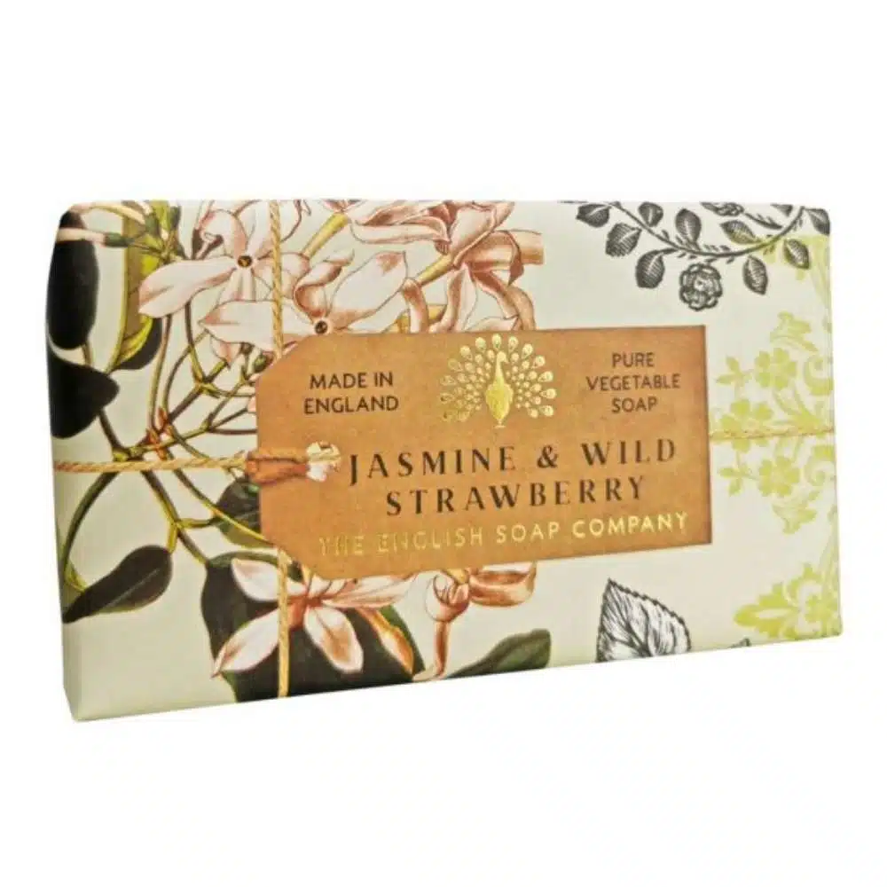 The English Soap Company Anniversary Jasmine and Wild Strawberry Soap