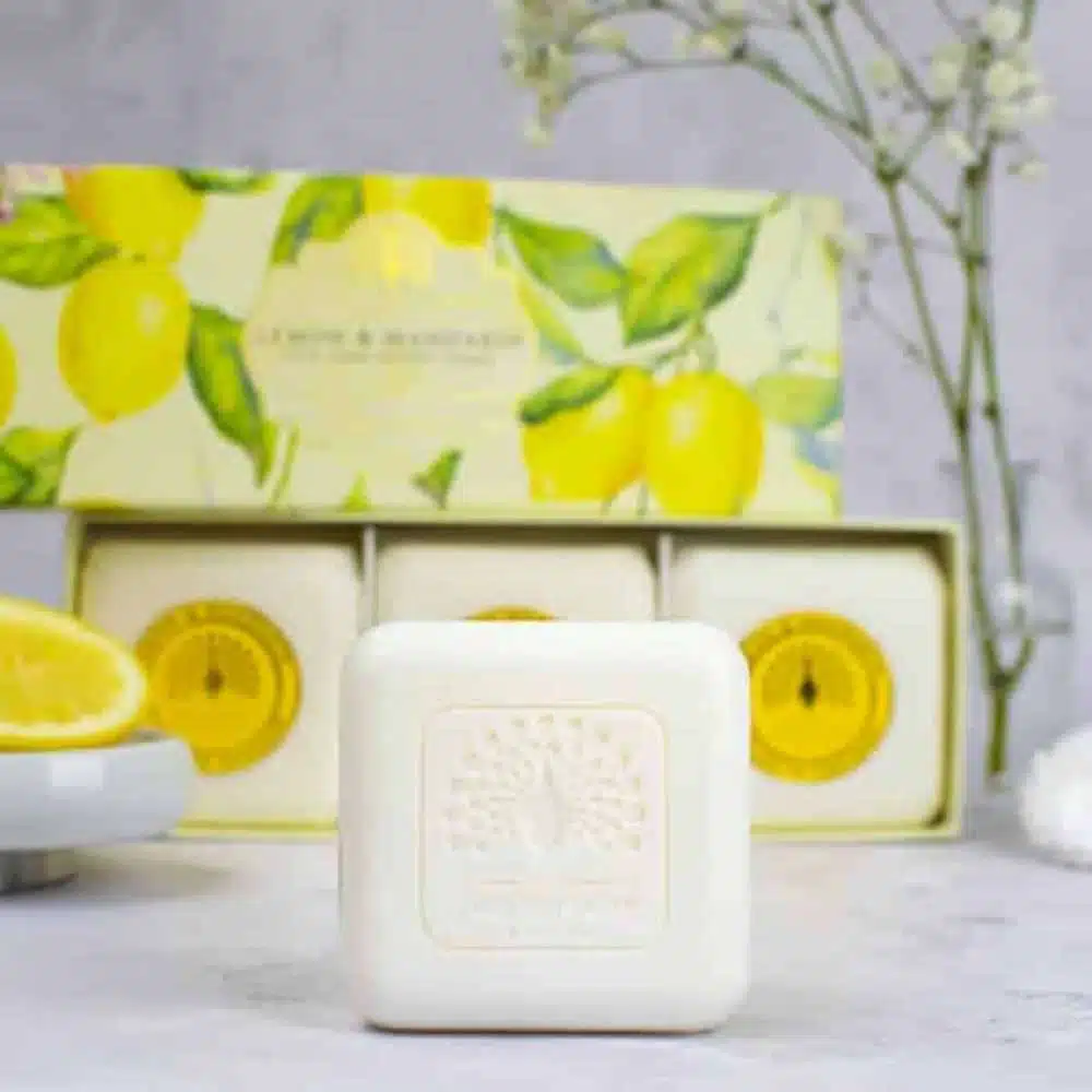 The English Soap Company Lemon and Mandarin Hand Soap Gift Set