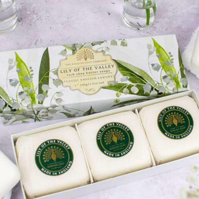 The English Soap Company Lily of the Valley Hand Soap Gift Set