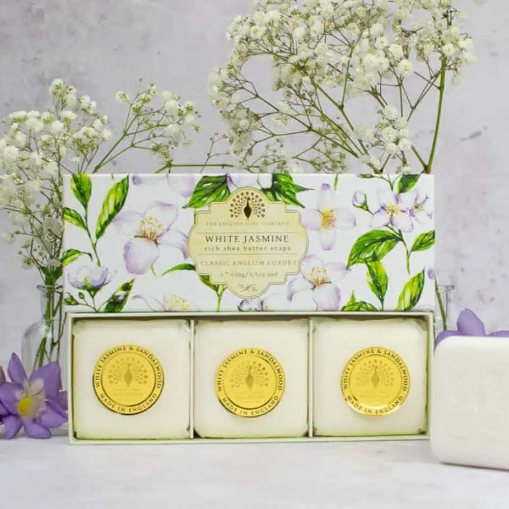The English Soap Company White Jasmine Hand Soap Gift Set