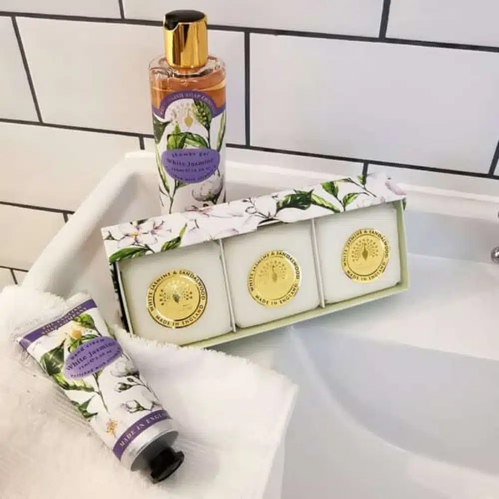 The English Soap Company White Jasmine Hand Soap Gift Set