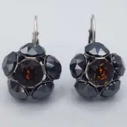 Nell by La Vie Hanging Flower Earring Swarovski NBLEB-1104