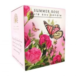The English Soap Company 170 ml Soy Candle Summer Rose
