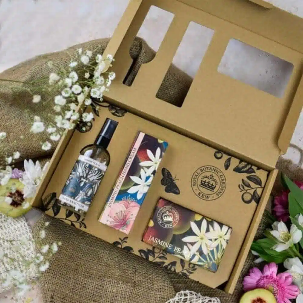 The English Soap Company Kew Gardens Jasmine Peach Hand Care Gift Box