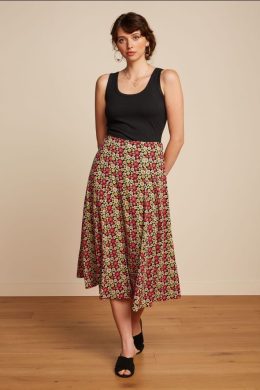 King Louie Laia Skirt Jackie Fiery Red