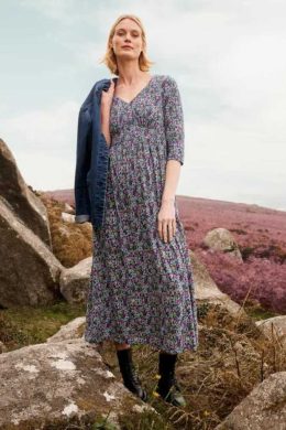 Seasalt Cornwall Maggie Dress Floral Moor Maritime - La Vie en Rose Damesmode