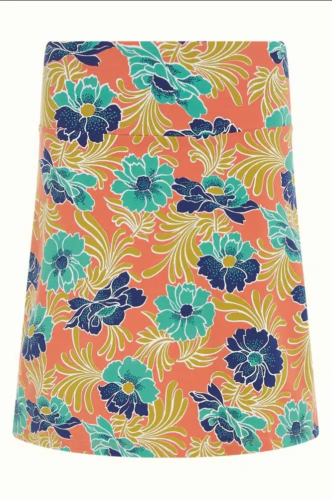 King Louie Border Skirt Lake Langoustine Orange - Afbeelding 5