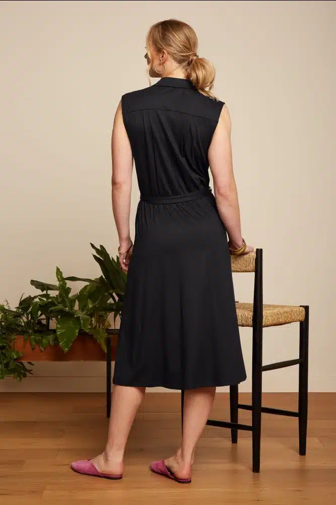 King Louie Marianne Dress Ecovero Classic Black - Afbeelding 4