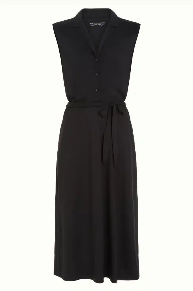 King Louie Marianne Dress Ecovero Classic Black - Afbeelding 5