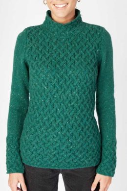 Irelands Eye Trellis Sweater Green Garden - La Vie en Rose Damesmode