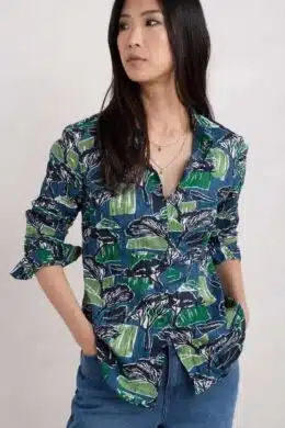 Seasalt Cornwall Larissa Shirt Sketchbook Trees Seas Cave - La Vie en Rose Damesmode (16)