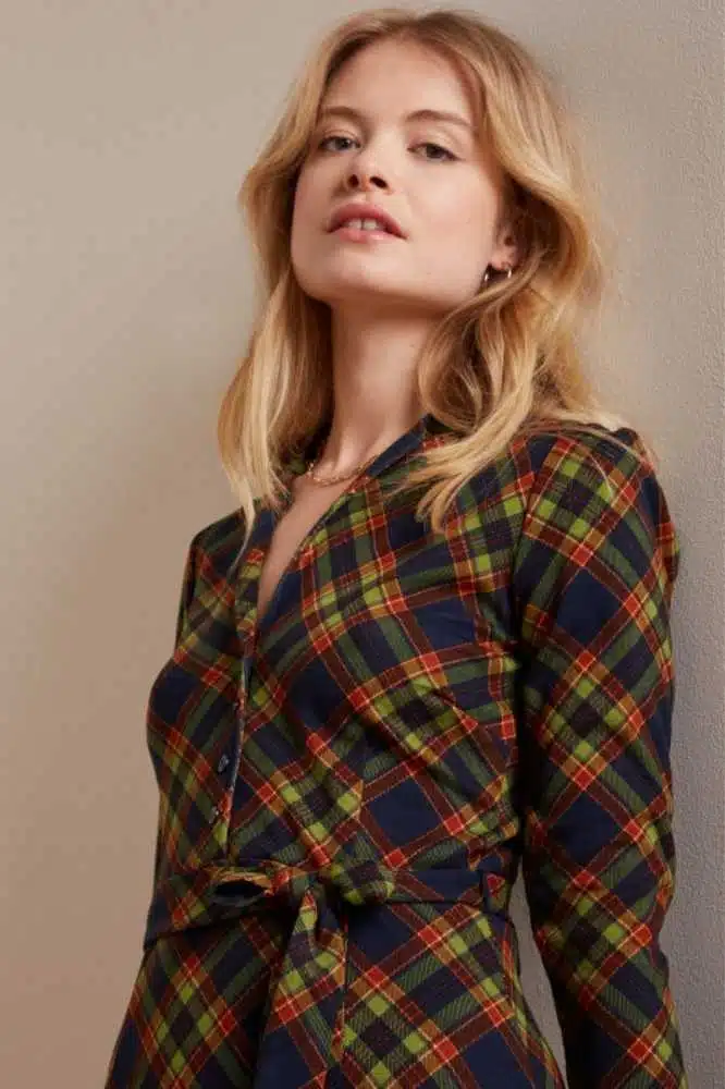 King Louie Lola Dress Bennet Evening Blue - La Vie en Rose Damesmode