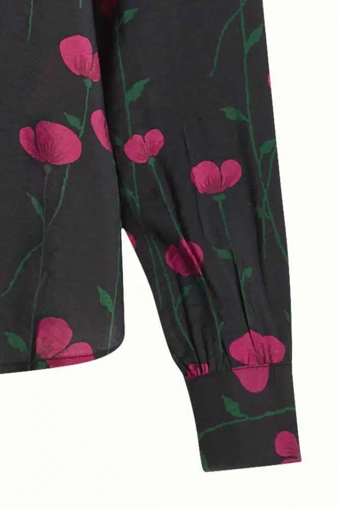 King Louie Maisie Blouse Harper Black - La Vie en Rose Damesmode