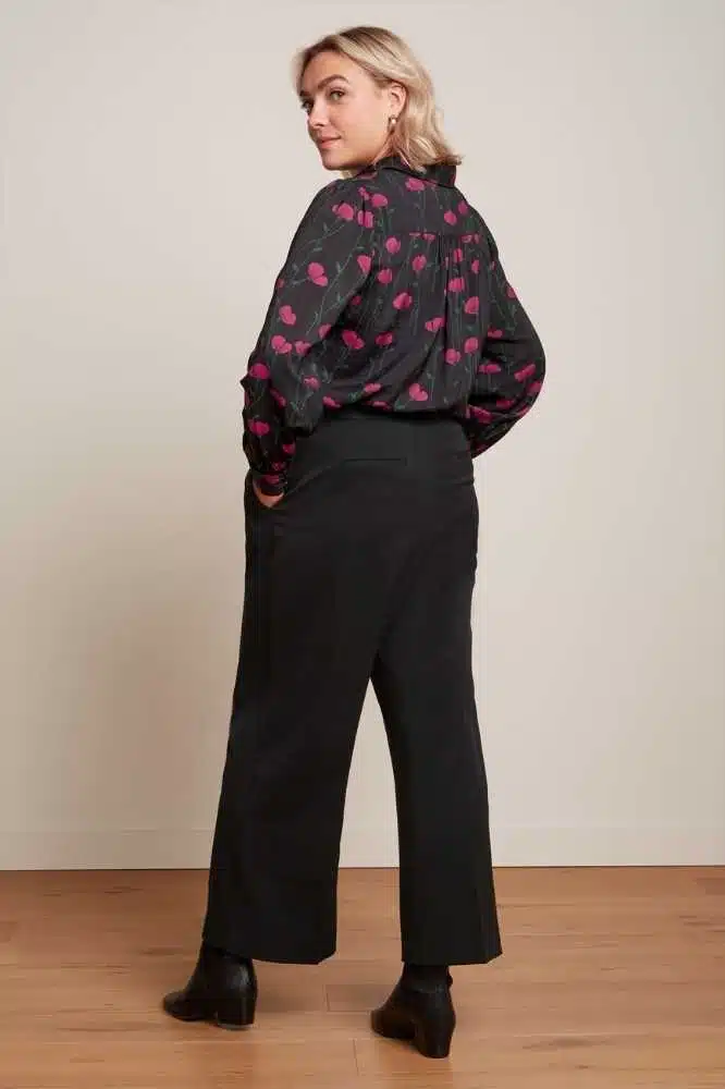 King Louie Maisie Blouse Harper Black - La Vie en Rose Damesmode