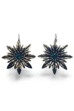 Nell Bijoux Daisies Silver Green - La Vie en Rose Damesmode Enkhuizen