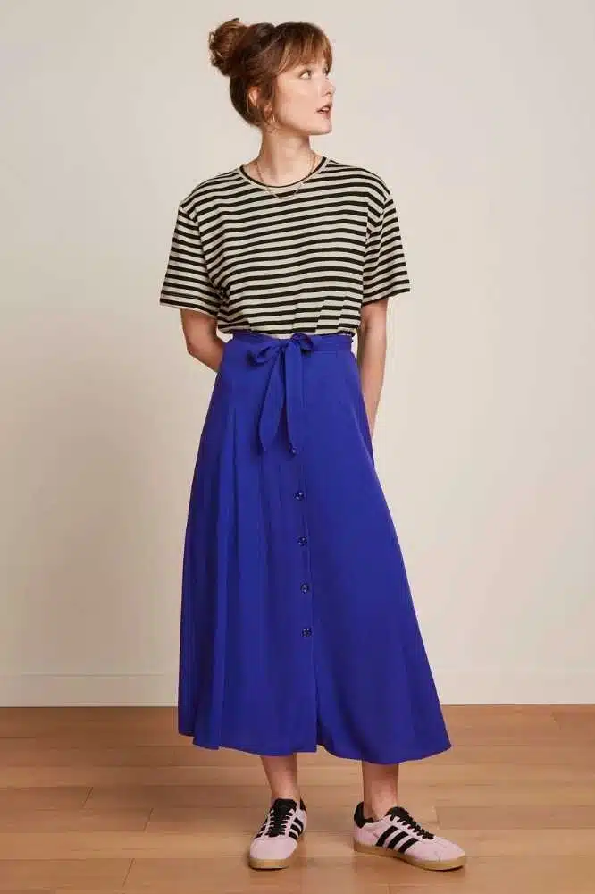 King Louie Boxy Tee Chopito Stripe Black - La Vie en Rose Damesmode