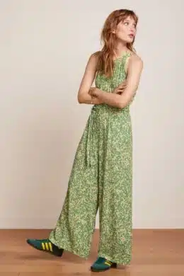 King Louie Virna Jumpsuit Paradis Jasmin Green - La Vie en Rose Damesmode