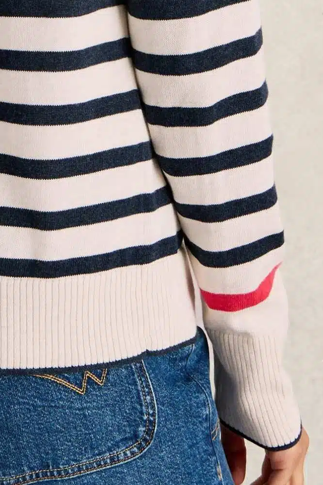 Lulu Embroidered Cardi White Multi - La Vie en Rose Damesmode