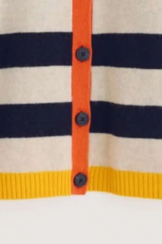 Seasalt Cornwall Pinwell Cardigan Bright Shape Maritime Mix - La Vie en Rose Damesmode