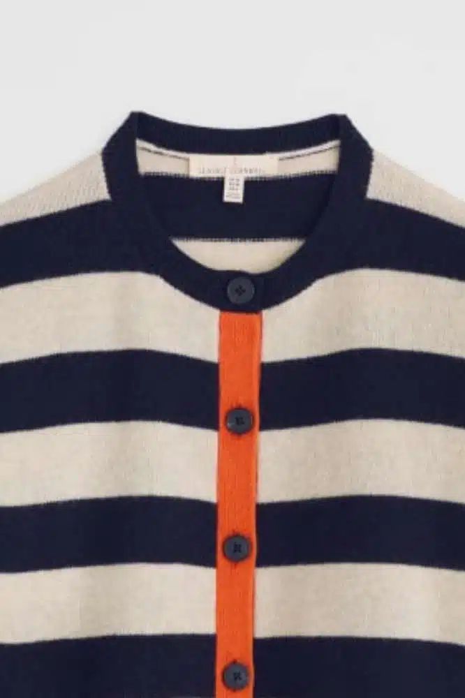 Seasalt Cornwall Pinwell Cardigan Bright Shape Maritime Mix - La Vie en Rose Damesmode