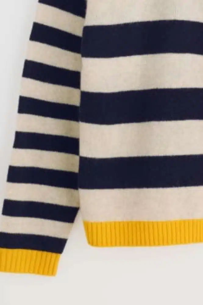 Seasalt Cornwall Pinwell Cardigan Bright Shape Maritime Mix - La Vie en Rose Damesmode