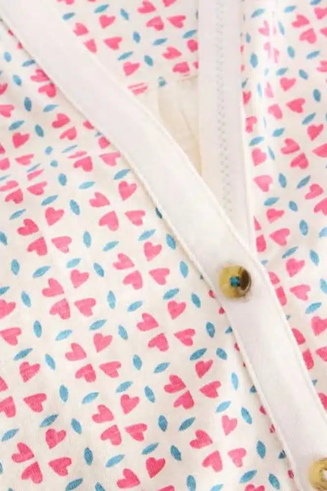 White Stuff Tulip Jersey Sleeveless Shirt Pink Print - La Vie en Rose Damesmode