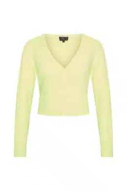 Zilch Cardigan Short Fresh Lemon - La Vie en Rose Damesmode (1)
