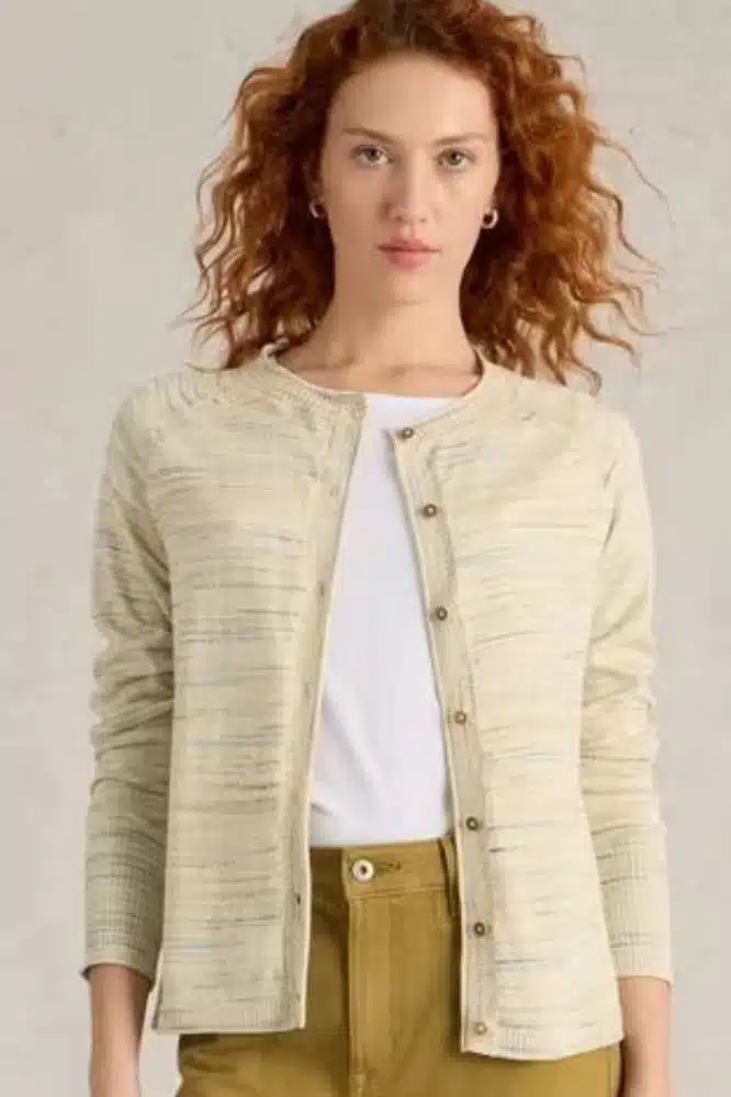 White Stuff Lulu Spacedye Cardigan Nat Multi - La Vie en Rose Damesmode