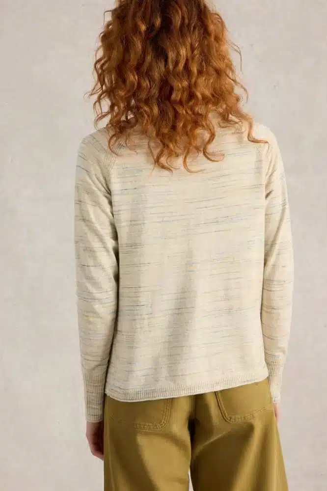 White Stuff Lulu Spacedye Cardigan Nat Multi - La Vie en Rose Damesmode