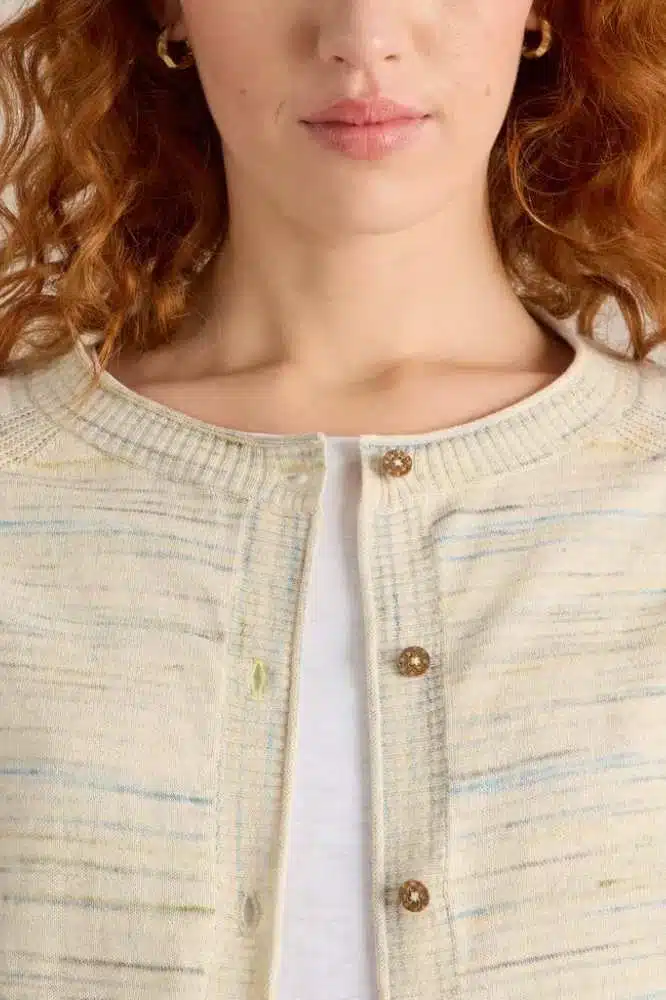 White Stuff Lulu Spacedye Cardigan Nat Multi - La Vie en Rose Damesmode