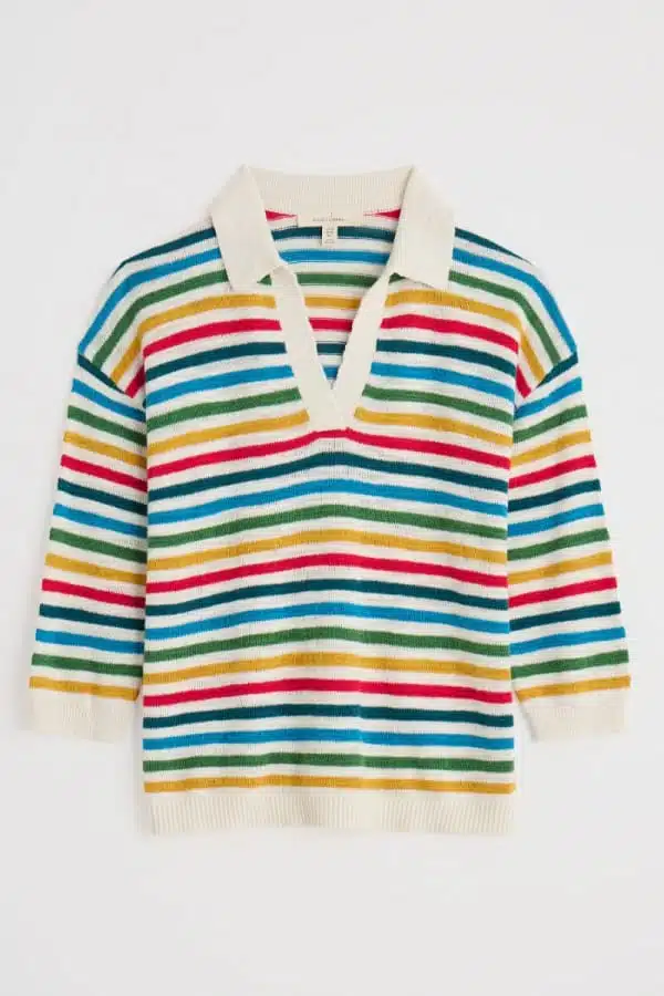 Seasalt Cornwall Gwynver Jumper Mini Cornish Raspberry Multi - Afbeelding 6