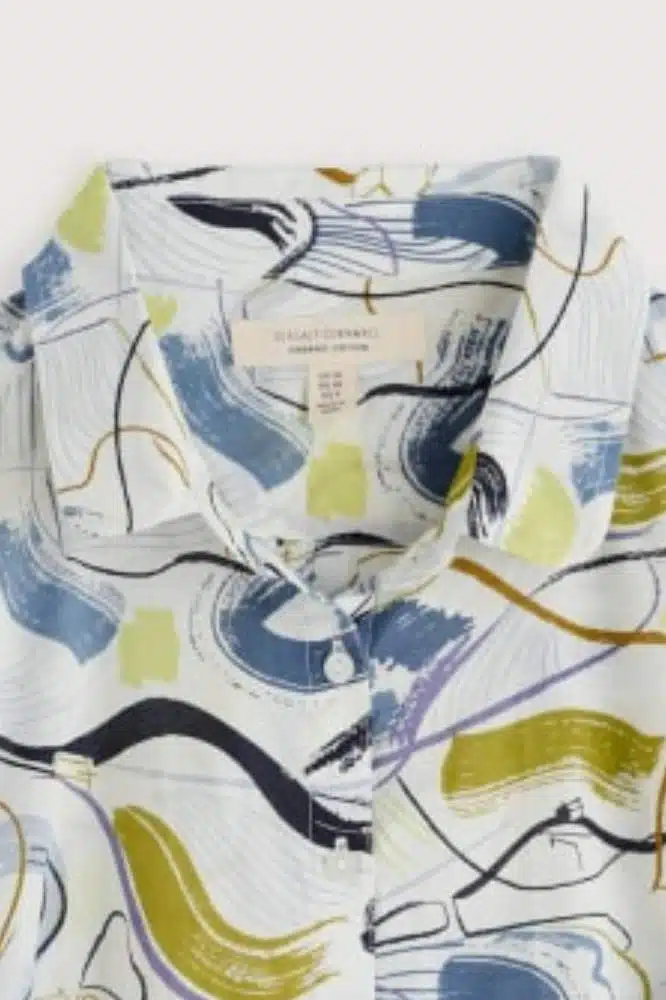 Seasalt Cornwall Rushmaker Shirt Porthmeor Sketch Chalk - La Vie en Rose Damesmode