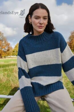 IrelandsEye Arna Stripe Funnel Neck - La Vie en Rose Damesmode