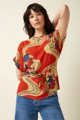 King Louie Kali Top Ember Spicy Orange (1)