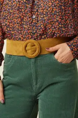 King Louie Wide Belt Golden Brown - La Vie en Rose Damesmode