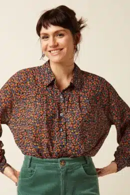 Leila Blouse Peppy Black - La Vie en Rose Damesmode