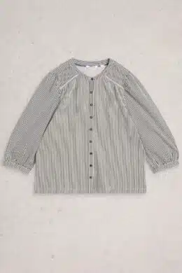 White Stuff Stripe Mix Shirt White Mlt - La Vie en Rose Damesmode