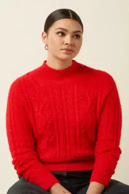 King Louie Nilde Top Leon Fiery Red