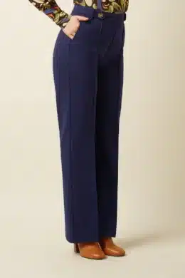 King Louie Garbo Pintuck Pants Uni Rodeo Evening Blue