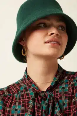 King Louie Beret Posh Pine Green 09881219_1 (3)