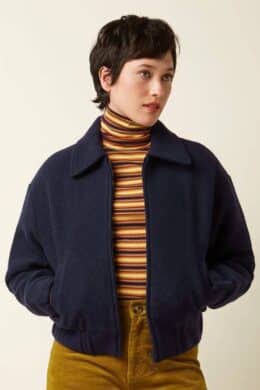 King Louie Fay Jacket Kennedy Evening Bue - La Vie en Rose Damesmode