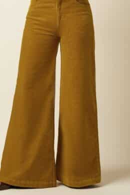 King Louie Peppa Pants Corduroy Golden Brown - La Vie en Rose Damesmode