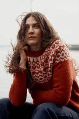 Seasalt Cornwall Port Kinnis Jumper Merino Wag Tail Red Sail Birch Mix - La Vie en Rose Damesmode