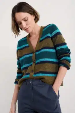 Seasalt Cornwall Seasalt Cornwall Etching V-Neck Cardigan - La Vie en Rose Damesmode